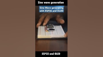 Sine wave generate using ESP32 and OLED #esp32 #oled #sinewave