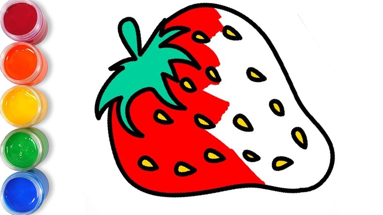 Drawing for Kids Strawberry how to draw strawberry step by step easy