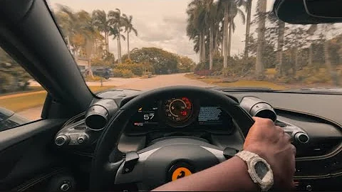 POV OF $500,000 Ferrari f8 spider *WITH GINTANI EXHAUST*