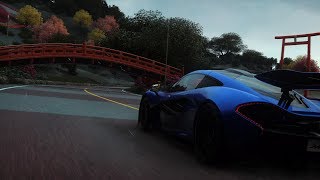 Mclaren p1 - trough japan track rain ...