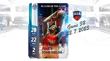 Game 32 - Player of The Game: John Fields (28 PTS - 22 REB)