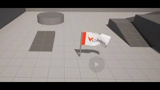 Flag making and wind effect with cloth system with Unreal Engine 5