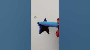 Satisfying Star glitch effect  l Pattern paper #shorts #youtubeshorts #3d #art #relaxing #satisfying