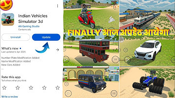 New Update कब आएगा Date Fix 🥳 in indian Vehicles Simulator 3d Game || indian Vehicles Simulator 3d 🎉