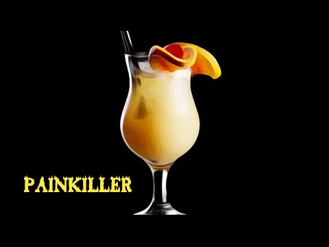 PAINKILLER  cocktail. Best cocktails in the world tutorial. 1 minute cocktails.