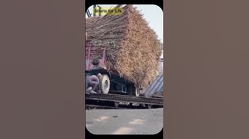 An interesting way to unload a trailer