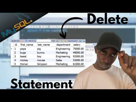 How To Use The Delete Statement in Mysql Workbench🐳