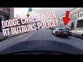 DODGE CHALLENGER RT OUTRUNS POLICE!  *GETS AWAY*