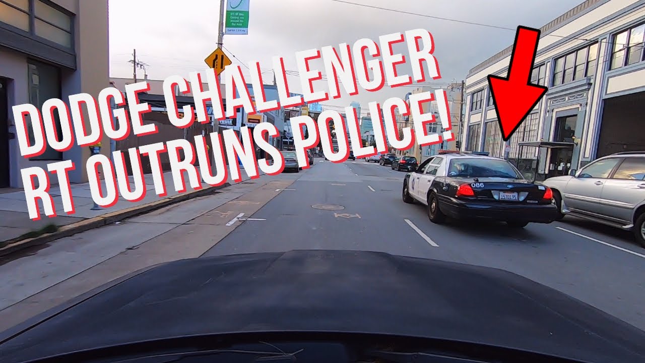 DODGE CHALLENGER RT OUTRUNS POLICE! *GETS AWAY* - YouTube