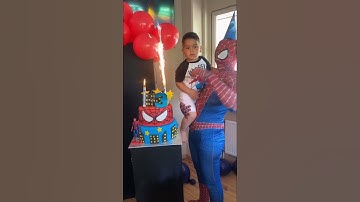 MARVEL Spiderman @ Birthday party. This boy is Celebration with Spider-Man like No Other!#birthday