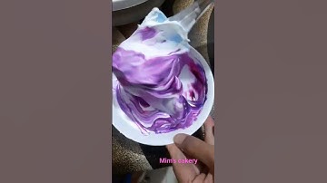 colour mixing.Purple+pink #colourmixing#shortsvideo  #cakedesign#cakedecorating #cakeidea#shortsfeed