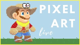 PIXEL ART Drawing CowBoy Romeo! | Pixel w/ Ric #3
