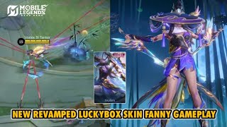 New Revamped Luckybox Skin Fanny Skylark Gameplay | Mobile Legends