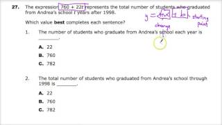 Old Question 27 -  Integrated Math 1 -  TNReady Practice Test