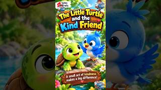 🐢 The Little Turtle and the Kind Friend 💙 | Moral Story for Kids #Shorts