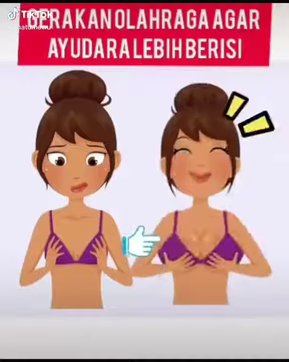gerakan olahraga agar payudara berisi (ginaturnewu)tiktok versi