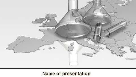 Laboratory Equipment of Europe PowerPoint Template by PoweredTemplate.com