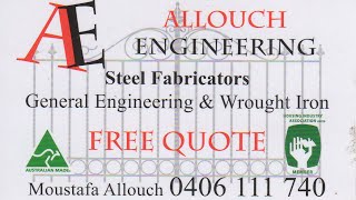 Allouch Engineering in Melbourne, the specialists in  Doors, Steel Fabricators, Wrought Iron, Fences