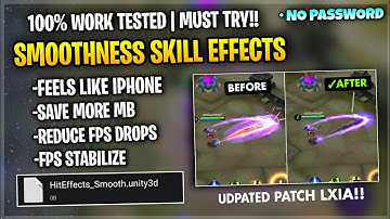 NEW!! Smooth Skill Hit Config In Mobile Legends | Supported All Hero & Graphics - Patch Lxia
