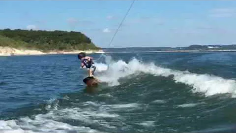 5 year old wakeboarder