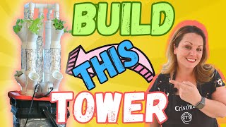 The HydroPower Mini Tower - A hydroponic system, you can build at home! DIY!