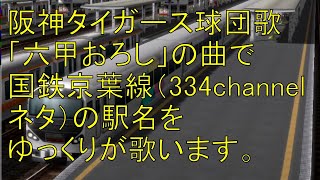 【334channelネタ】六甲おろしの曲で国鉄京葉線の駅名をゆっくりが歌いました