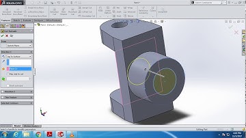 universal coupling fork in solidworks