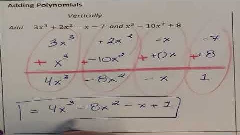 Lesson 4.2 Adding Polynomial Functions