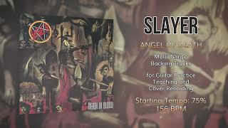 SLAYER - Angel of Death - 75% Tempo (156 BPM) Backing Track