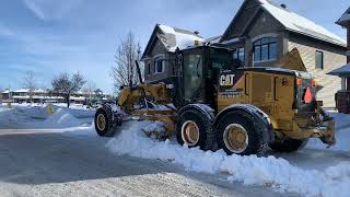 Snow removal operation in Kanata North