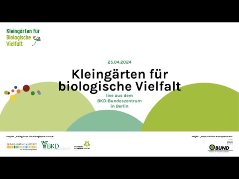Livestream: Kleingärten für biologische Vielfalt