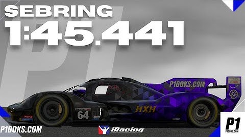 1:45.441 - Porsche GTP - Sebring - IMSA -│P1DOKS.COM 26S1 WEEK 2