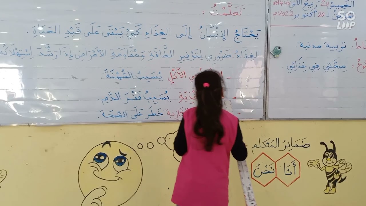 صحتي في غذائي، الدرس 3 في التربية المدنية، السنة الثالثة ابتدائي