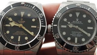 Rolex Submariner vs Tudor Black Bay (79230N) vs (114060 No Date Submariner)  - YouTube