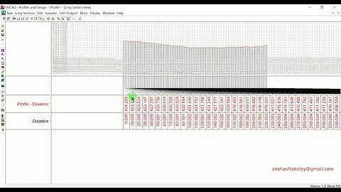 Create Long Section / Profile from 3D Polyline (AutoCAD DXF) in LISCAD