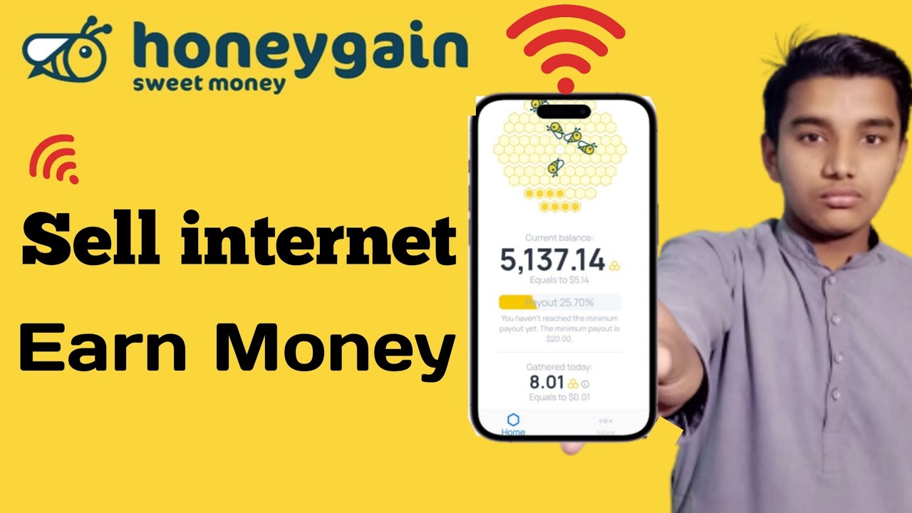 I Earn $20 Dollars By using Honeygain || Sell Internet Earn Money in 2023