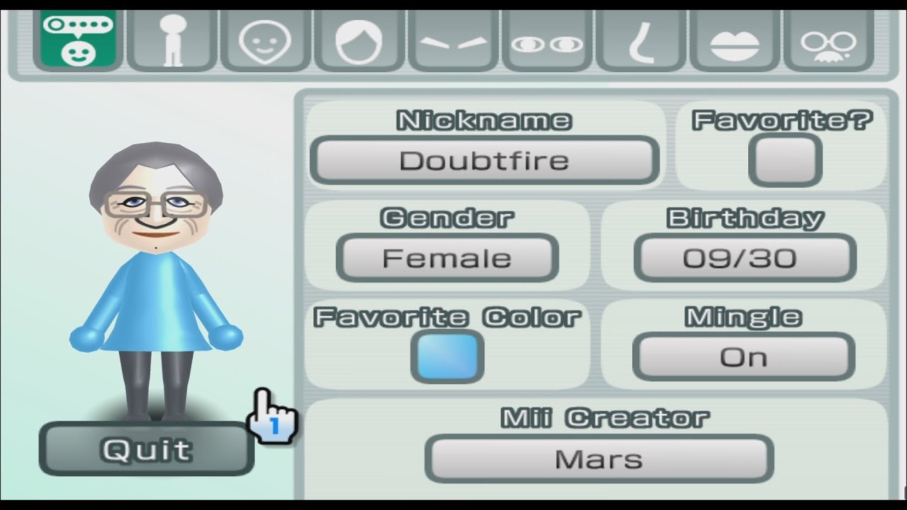 Mrs. Doubtfire - Mrs. Doubtfire - Mii 1943 - YouTube