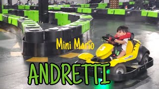 Mini Mario At Andretti: 4 Year Old Drove Own Kart