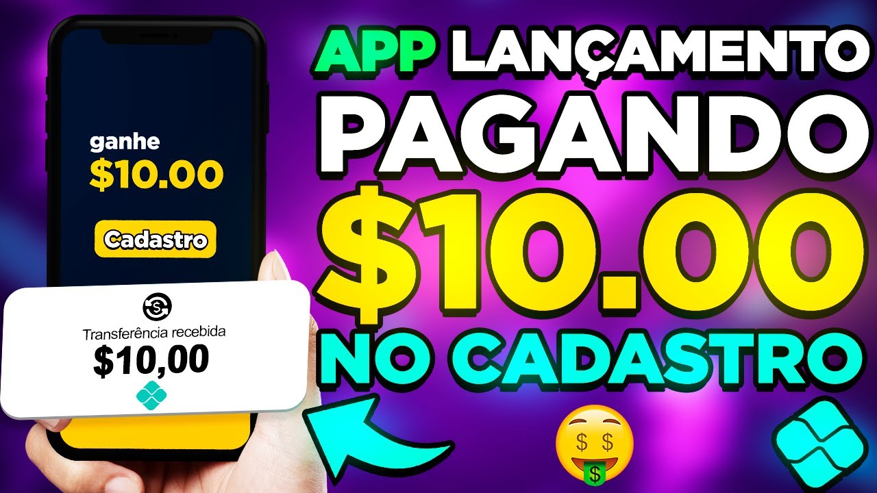 🤑APP LANÇAMENTO PAGANDO $10.00 NO CADASTRO Ganhe de VERDADE todo dia (NOVO) Dinheiro Online