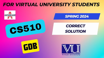 CS510 GDB SOLUTION SPRING 2024 | CS510 GDB SPRING 2024 | @aashkaar725|