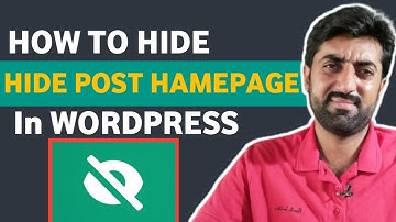 How to Hide Post from Homepage in WordPress Site | Hide from Category Page, Author Page and Search