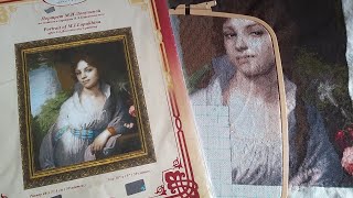 Получила квадратные пяльца от Nurge))))/Выигрыш от Пчелок/Вышивка крестом