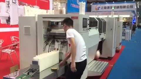 Sharp bottom paper bag making machine With Window