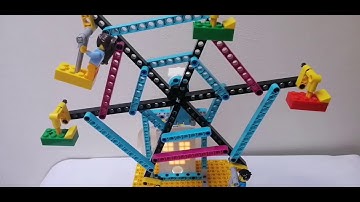 LEGO SPIKE NORIA Instrucciones de construcción paso a paso / Fair Ferris Wheel building instructions