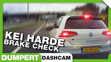 Kei harde brake check! | Dumpert Dashcam 53