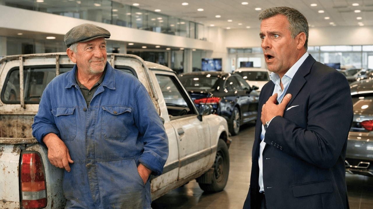 Ils L’Appelaient “Pauvre” pour Son Vieux Pick-Up… Jusqu’à ce Qu’il Paie Comptant
