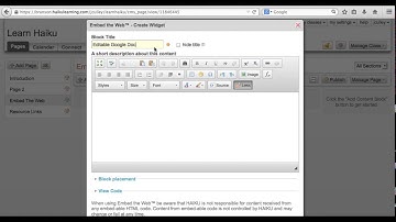 Embed editable google doc in Haiku