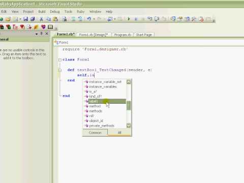 This tutorial shows you how to use Ruby in Steel for Visual Studio to make nice graphical user interfaces, but still use your favorite language (Ruby) to code the functionality. To download Ruby in Steel, go here: www.sapphiresteel.com For more tech updates, you can follow me on twitter: www.twitter.com