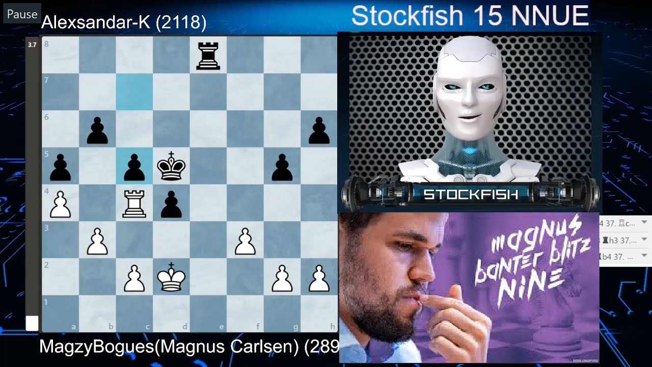 CARLSEN VS STOCKFISH! CHEATING Against Magnus Carlsen in Blitz