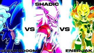 Full Shadic vs Seelkadoom vs Enerjak | Sonic Sprite Animation News